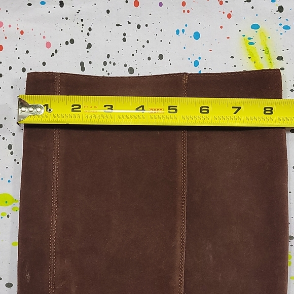 LUCKY BRAND Tall Suede Western Heel Boot SZ 10 Knee High Boots - Picture 5 of 10